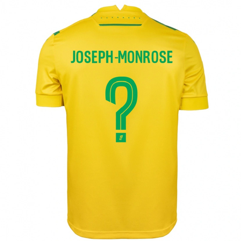 DanxenメンズFlorian Joseph-Monrose#0黄緑ホームシャツ2024/25ジャージーユニフォーム