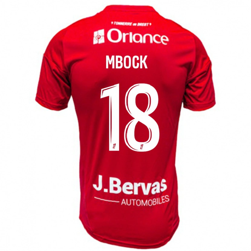 DanxenメンズHianga'a Mbock#18赤 白ホームシャツ2024/25ジャージーユニフォーム