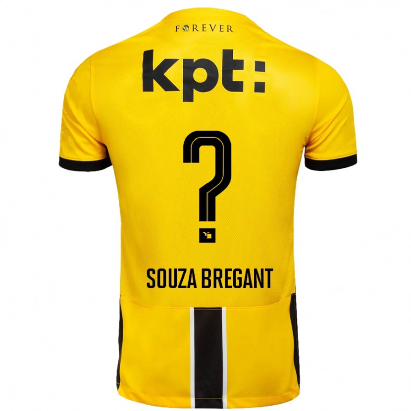 DanxenメンズPietro Souza Bregant#0黄 黒ホームシャツ2024/25ジャージーユニフォーム