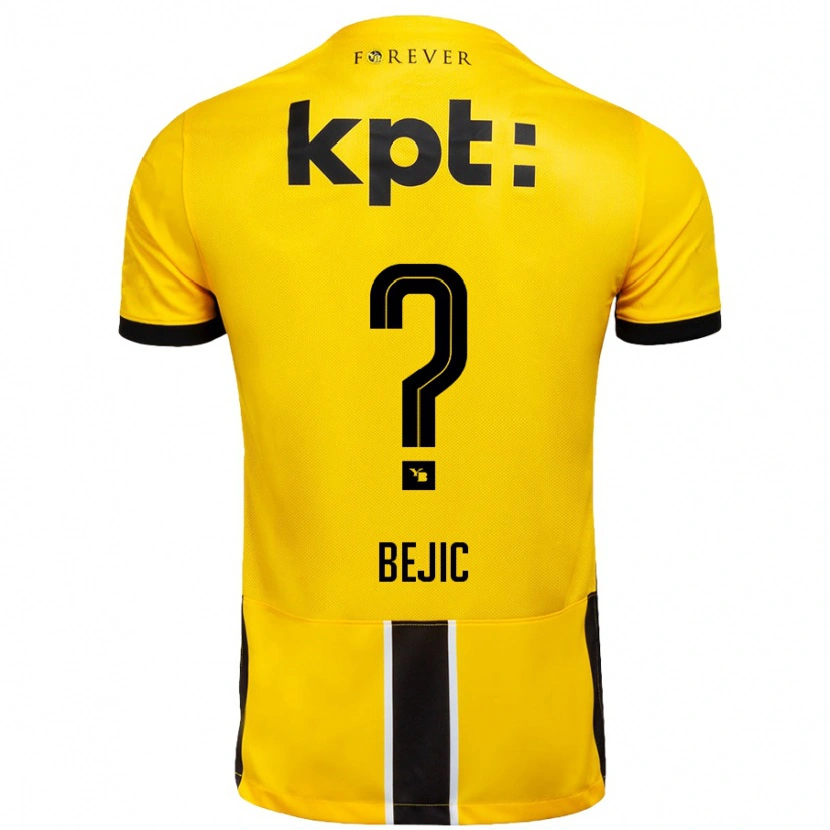 DanxenメンズEndrit Bejic#0黄 黒ホームシャツ2024/25ジャージーユニフォーム