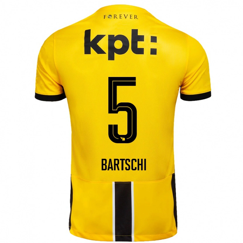 DanxenメンズLorena Bärtschi#5黄 黒ホームシャツ2024/25ジャージーユニフォーム