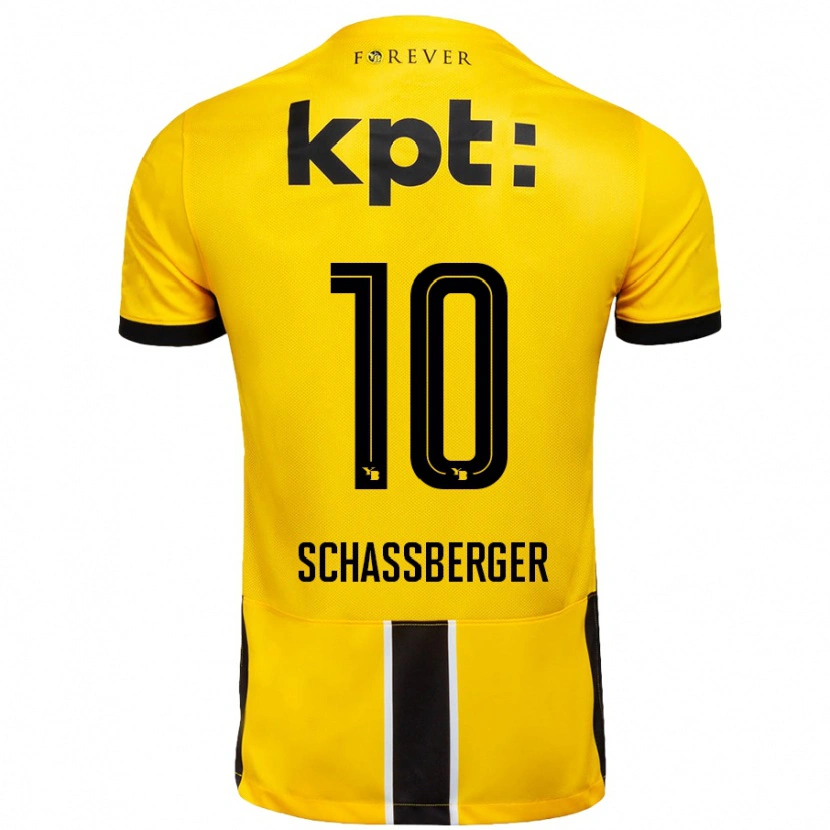 DanxenメンズJulia Schassberger#10黄 黒ホームシャツ2024/25ジャージーユニフォーム