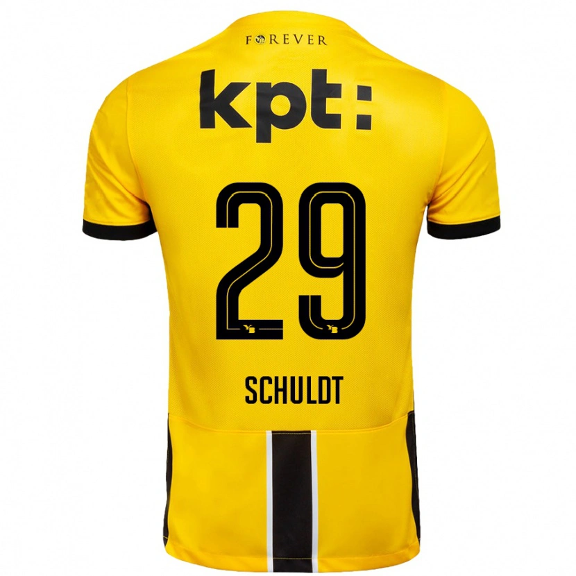 DanxenメンズInga Schuldt#29黄 黒ホームシャツ2024/25ジャージーユニフォーム