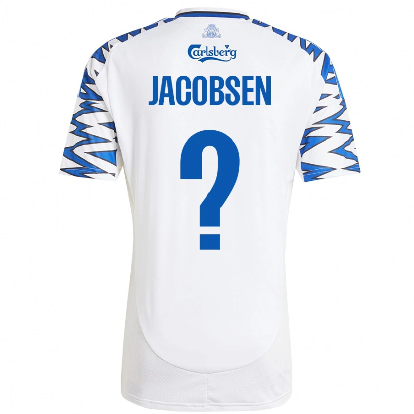 DanxenメンズHolger Jacobsen#0白 空 青ホームシャツ2024/25ジャージーユニフォーム