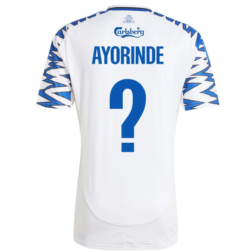 DanxenメンズNoah Ayorinde#0白 空 青ホームシャツ2024/25ジャージーユニフォーム