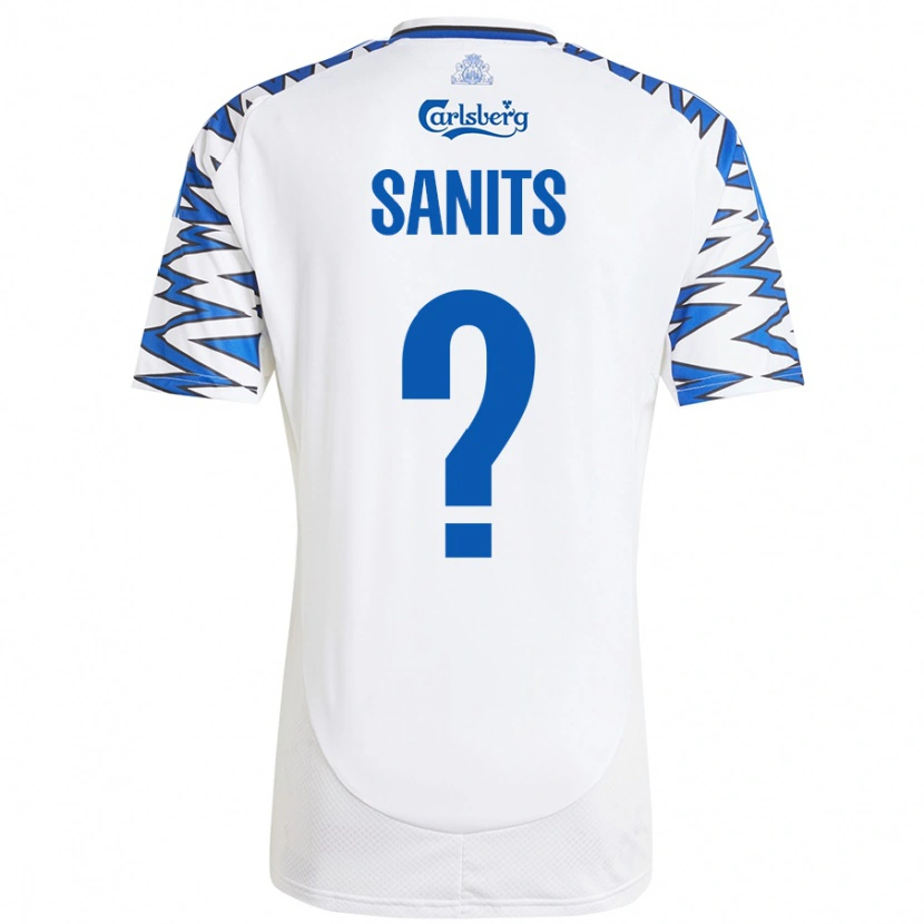 DanxenメンズDimitri Sanits#0白 空 青ホームシャツ2024/25ジャージーユニフォーム