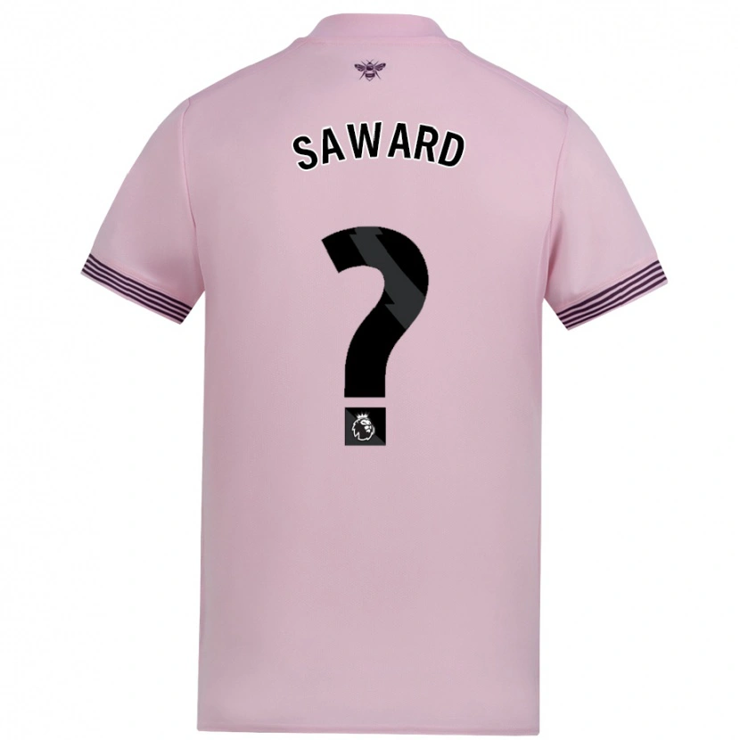 DanxenメンズSammie Saward#0ピンクアウェイシャツ2024/25ジャージーユニフォーム
