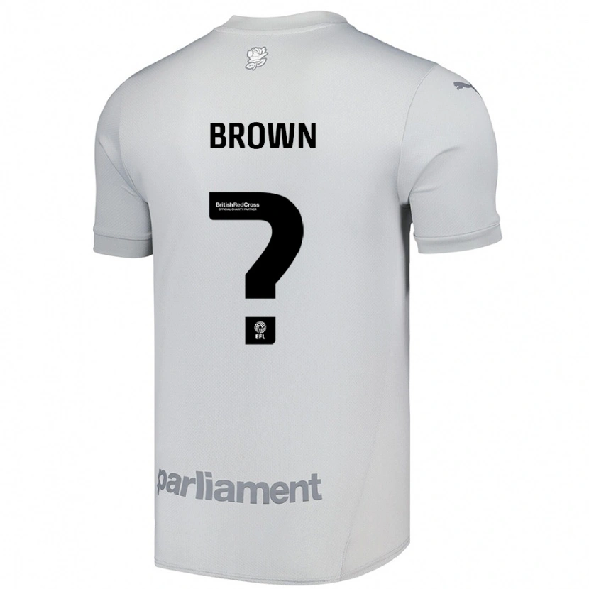 DanxenメンズKim Brown#0シルバーグレーアウェイシャツ2024/25ジャージーユニフォーム