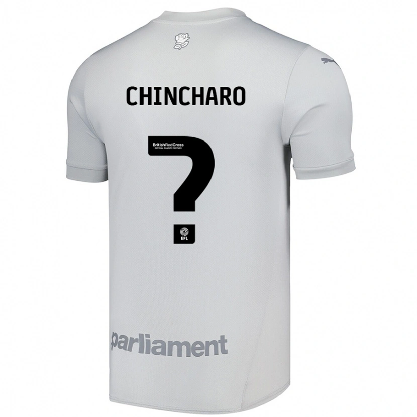 DanxenメンズVictoria Chincharo#0シルバーグレーアウェイシャツ2024/25ジャージーユニフォーム