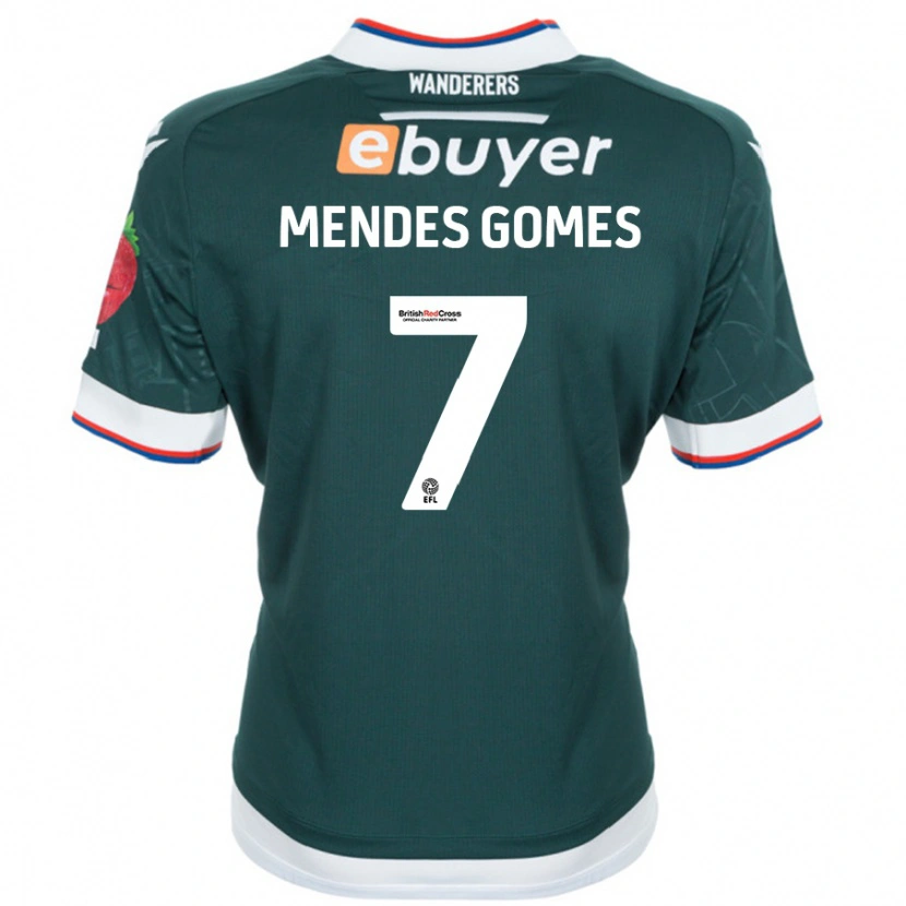 DanxenメンズCarlos Mendes#7ダークグリーンアウェイシャツ2024/25ジャージーユニフォーム