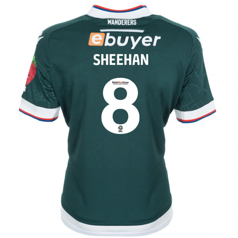 Danxenメンズジョシュ・シーハン#8ダークグリーンアウェイシャツ2024/25ジャージーユニフォーム