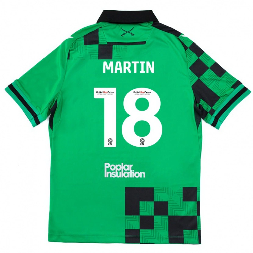 DanxenメンズChris Martin#18グリーンブラックアウェイシャツ2024/25ジャージーユニフォーム