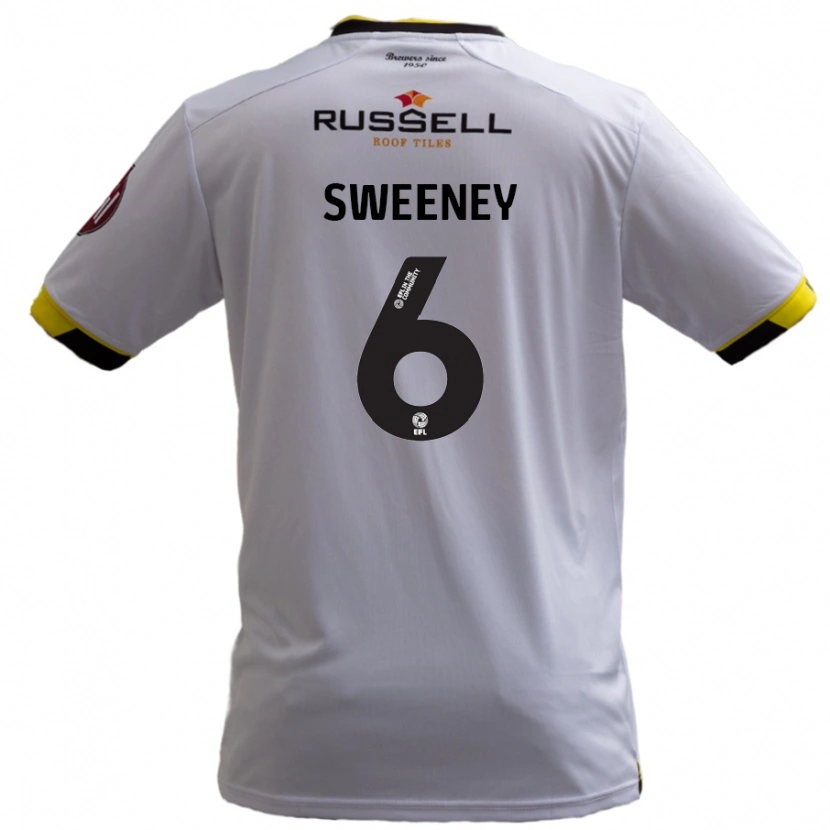 DanxenメンズRyan Sweeney#6白アウェイシャツ2024/25ジャージーユニフォーム