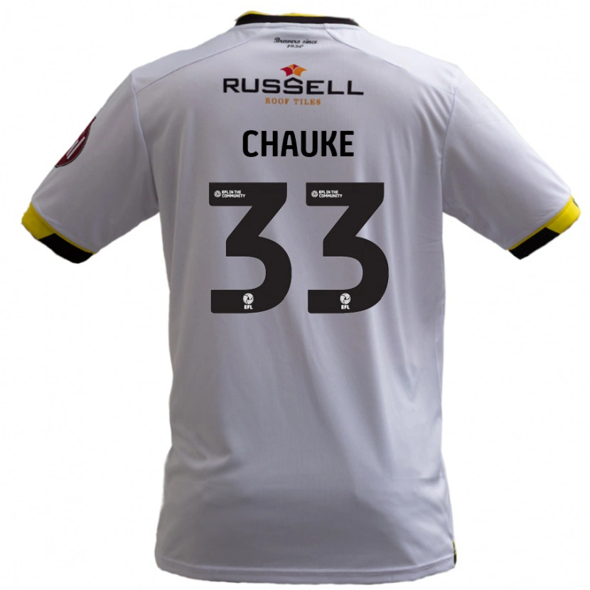 DanxenメンズKgaogelo Chauke#33白アウェイシャツ2024/25ジャージーユニフォーム