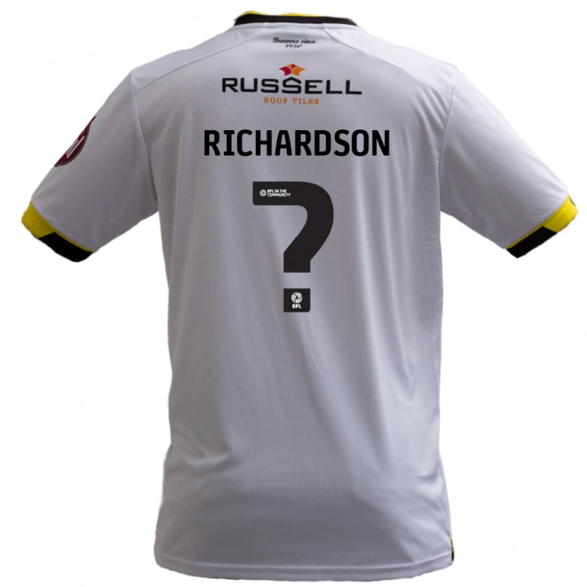 DanxenメンズMatty Richardson#0白アウェイシャツ2024/25ジャージーユニフォーム