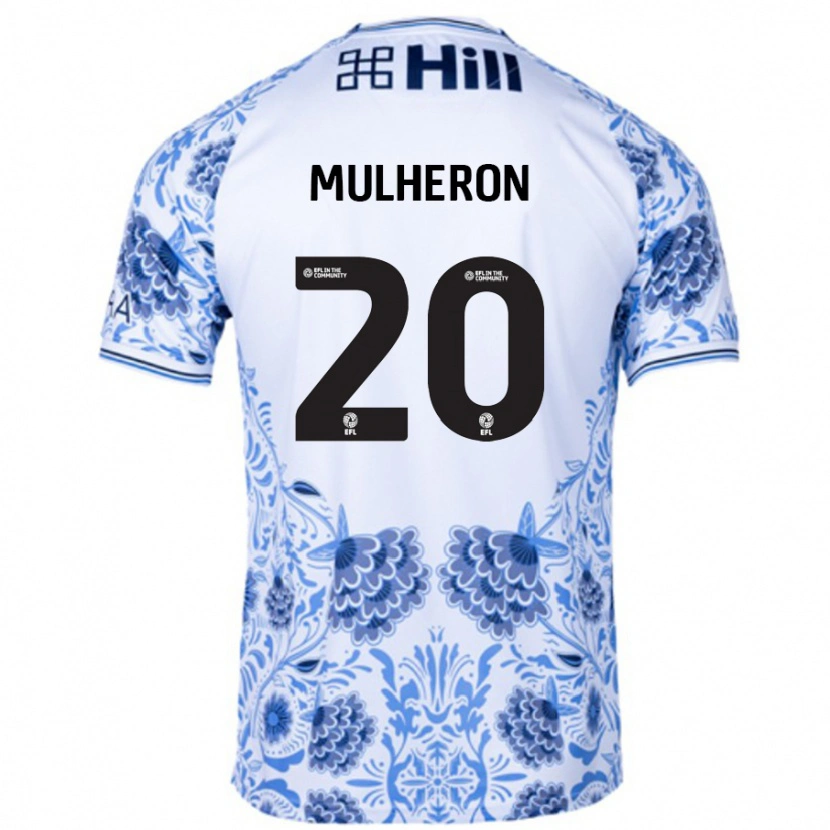 DanxenメンズBronwyn Mulheron#20ホワイト ブルーアウェイシャツ2024/25ジャージーユニフォーム