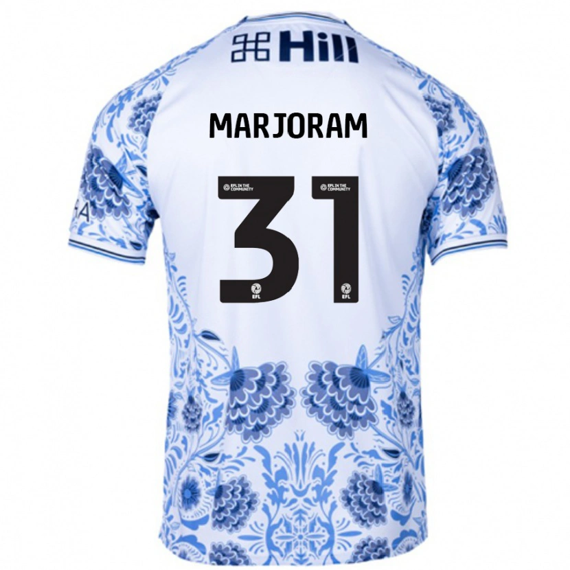 DanxenメンズSophie Marjoram#31ホワイト ブルーアウェイシャツ2024/25ジャージーユニフォーム
