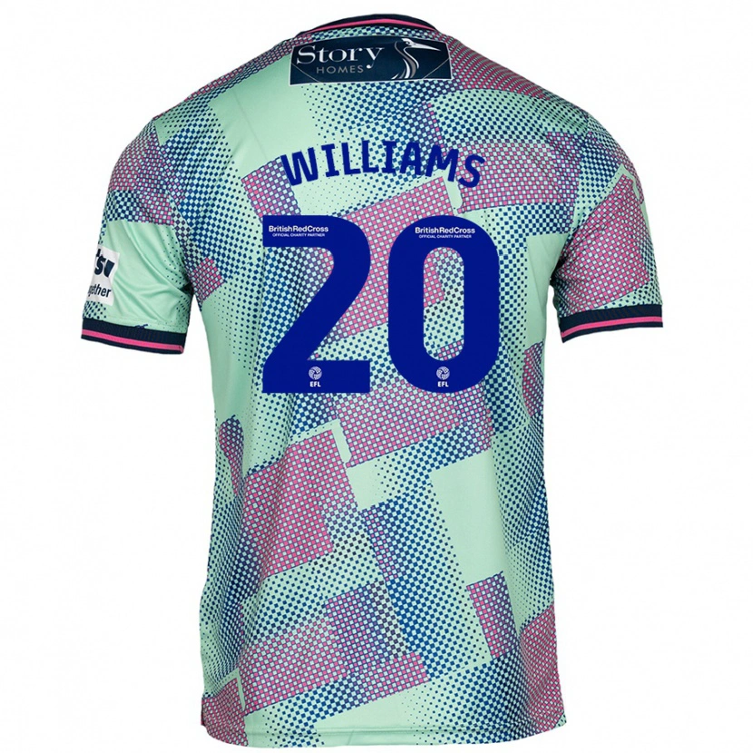 DanxenメンズBen Williams#20緑アウェイシャツ2024/25ジャージーユニフォーム