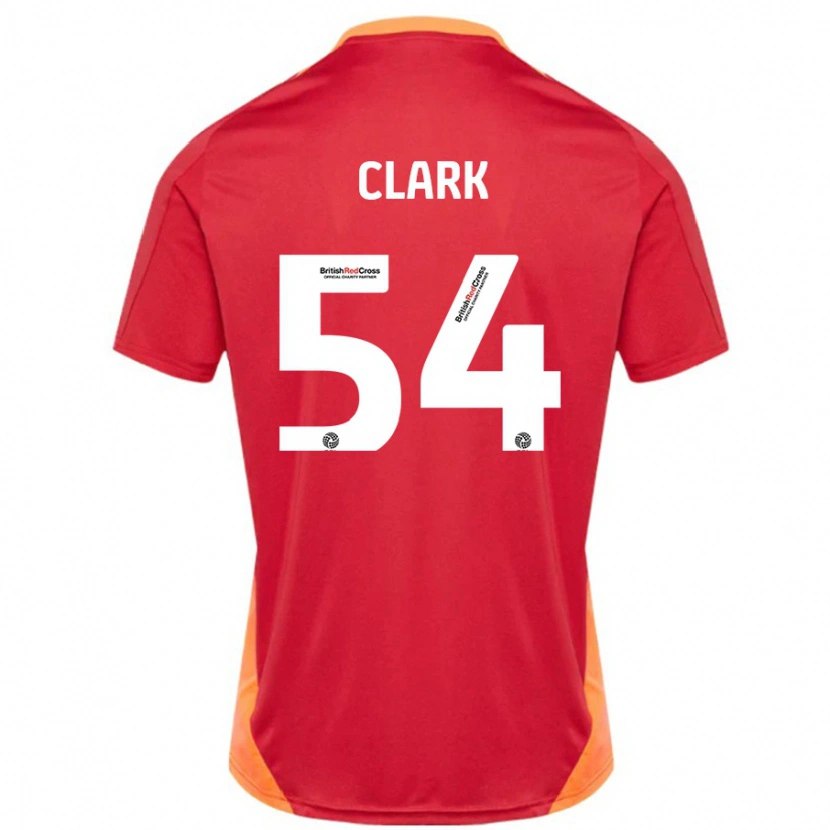 DanxenメンズMax Clark#54ブルーオフホワイトアウェイシャツ2024/25ジャージーユニフォーム
