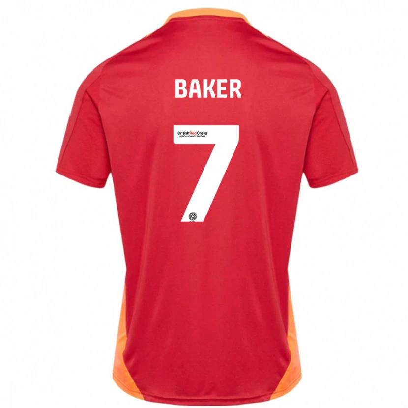 DanxenメンズPhoebe Baker#7ブルーオフホワイトアウェイシャツ2024/25ジャージーユニフォーム