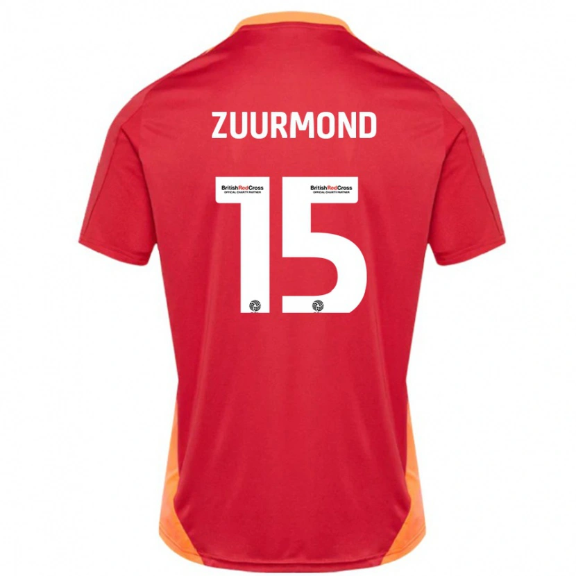 DanxenメンズIshbel Zuurmond#15ブルーオフホワイトアウェイシャツ2024/25ジャージーユニフォーム