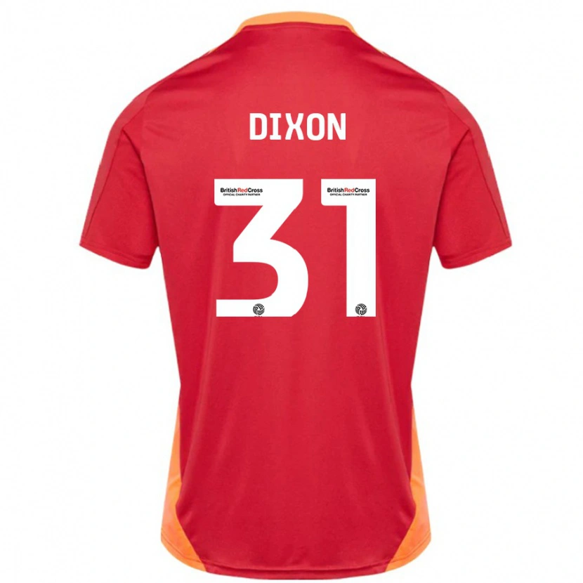 DanxenメンズEllen Dixon#31ブルーオフホワイトアウェイシャツ2024/25ジャージーユニフォーム