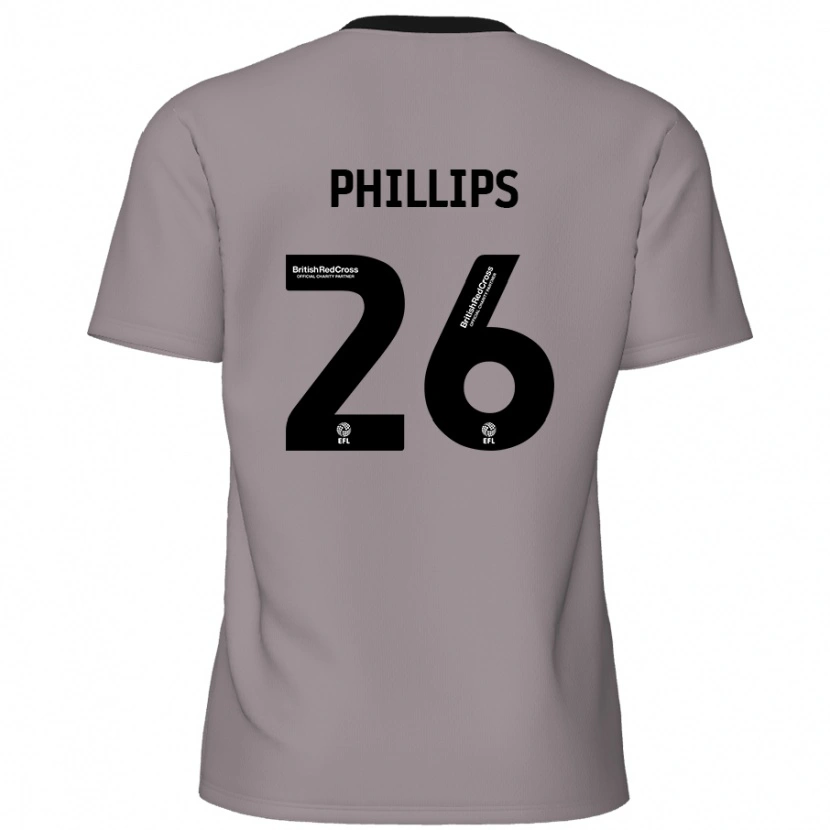 DanxenメンズNoah Phillips#26グレーアウェイシャツ2024/25ジャージーユニフォーム