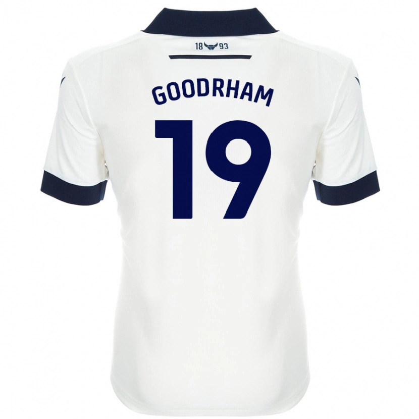 DanxenメンズTyler Goodrham#19ホワイト ネイビーブルーアウェイシャツ2024/25ジャージーユニフォーム