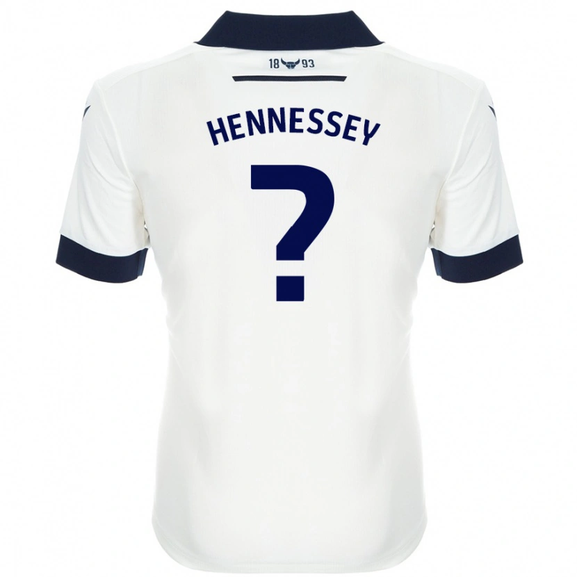 DanxenメンズLaura Hennessey#0ホワイト ネイビーブルーアウェイシャツ2024/25ジャージーユニフォーム
