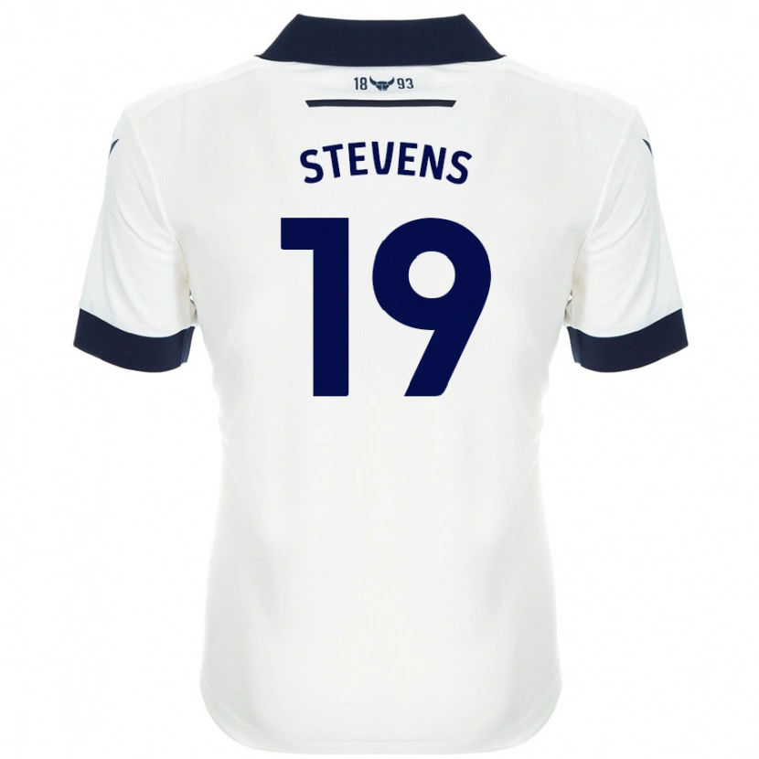 DanxenメンズLily Stevens#19ホワイト ネイビーブルーアウェイシャツ2024/25ジャージーユニフォーム