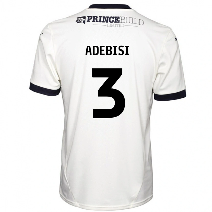 DanxenメンズRio Adebisi#3オフホワイト ブラックアウェイシャツ2024/25ジャージーユニフォーム