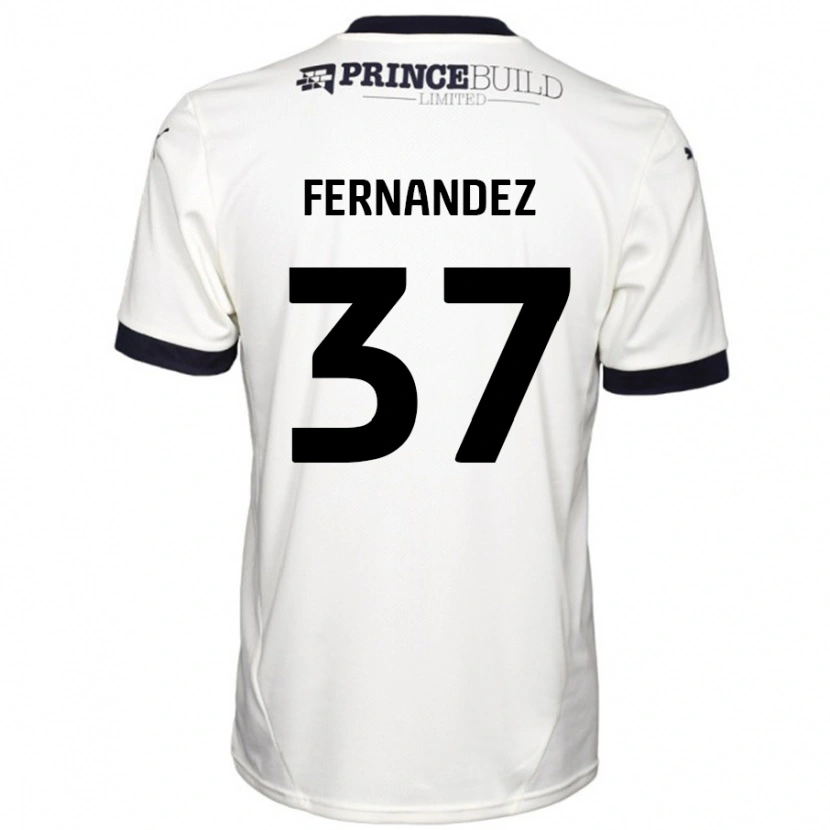 Danxenメンズエマニュエル・フェルナンデス#37オフホワイト ブラックアウェイシャツ2024/25ジャージーユニフォーム