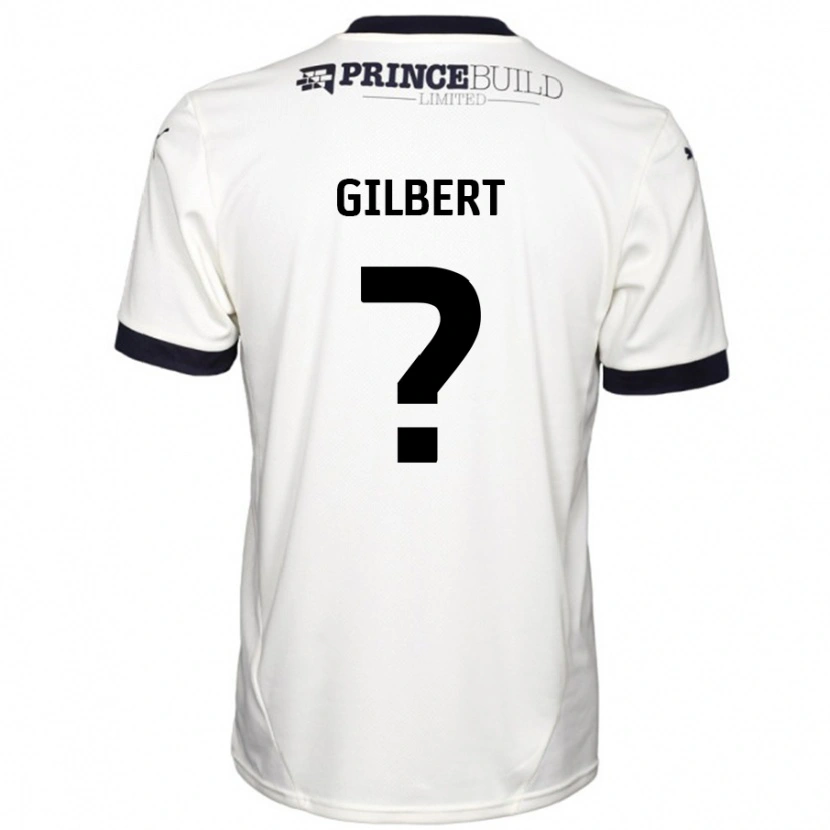 DanxenメンズLuke Gilbert#0オフホワイト ブラックアウェイシャツ2024/25ジャージーユニフォーム