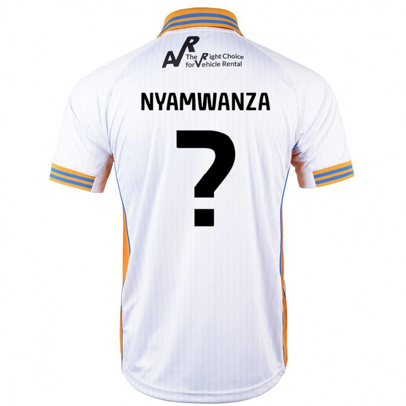 DanxenメンズSimba Nyamwanza#0白アウェイシャツ2024/25ジャージーユニフォーム