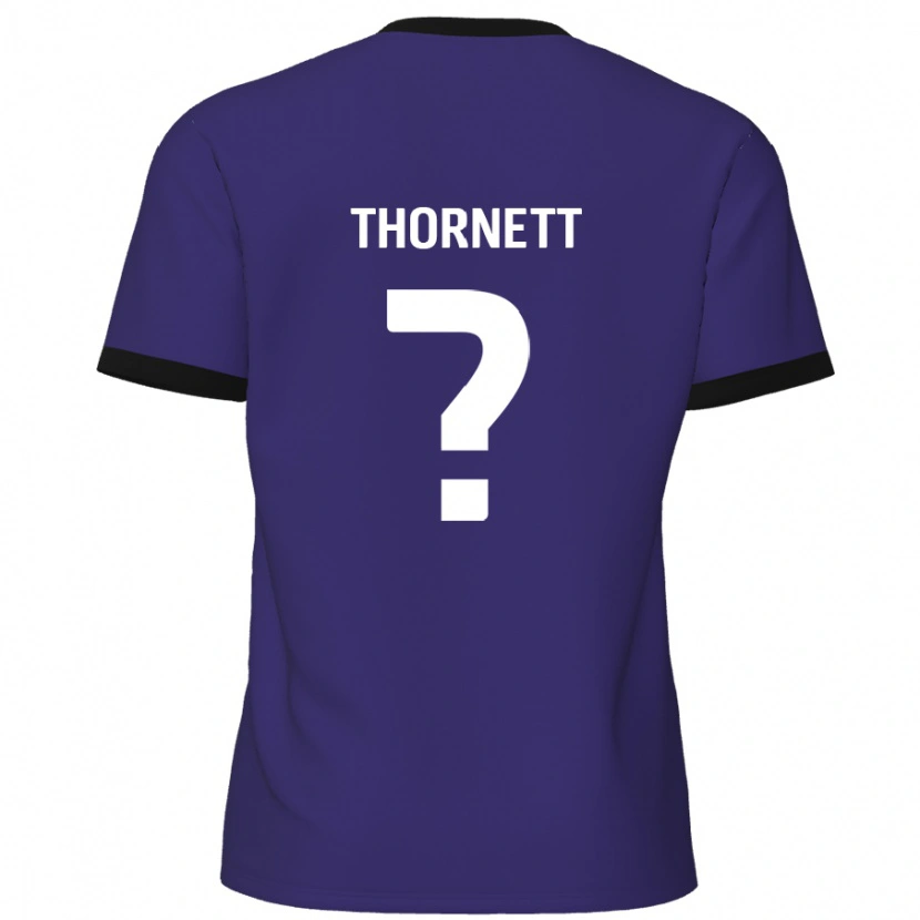 DanxenメンズAlfie Thornett#0紫アウェイシャツ2024/25ジャージーユニフォーム