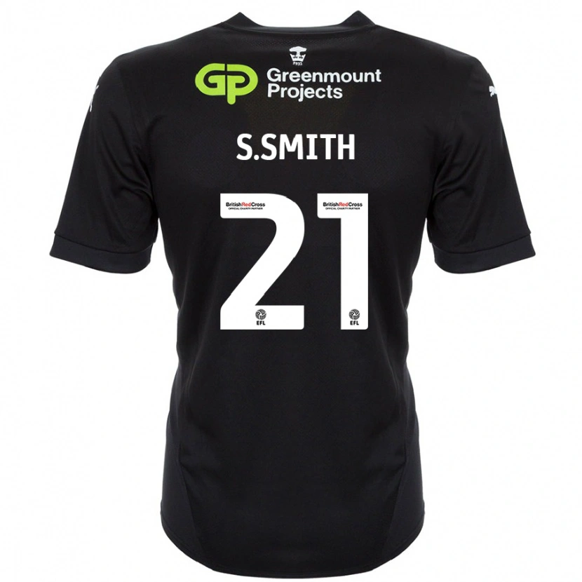 DanxenメンズScott Smith#21黒アウェイシャツ2024/25ジャージーユニフォーム