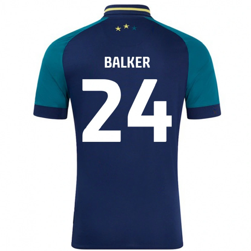 DanxenメンズRadinio Balker#24ネイビー ダークグリーンアウェイシャツ2024/25ジャージーユニフォーム
