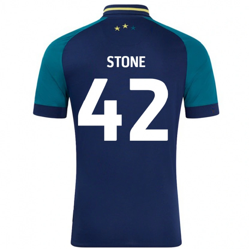 DanxenメンズMichael Stone#42ネイビー ダークグリーンアウェイシャツ2024/25ジャージーユニフォーム