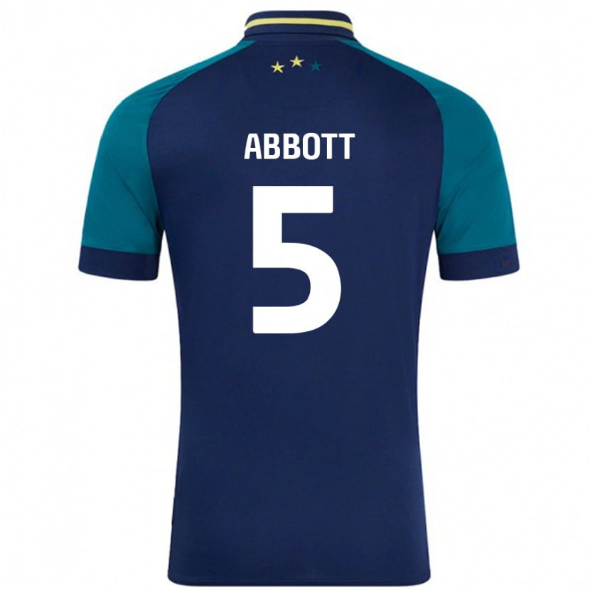 DanxenメンズVicky Abbott#5ネイビー ダークグリーンアウェイシャツ2024/25ジャージーユニフォーム
