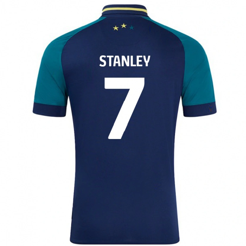 DanxenメンズKatie Stanley#7ネイビー ダークグリーンアウェイシャツ2024/25ジャージーユニフォーム