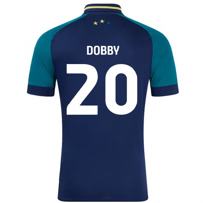 DanxenメンズSarah Dobby#20ネイビー ダークグリーンアウェイシャツ2024/25ジャージーユニフォーム