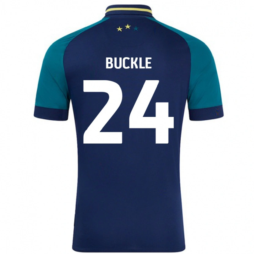 DanxenメンズSharone Buckle#24ネイビー ダークグリーンアウェイシャツ2024/25ジャージーユニフォーム