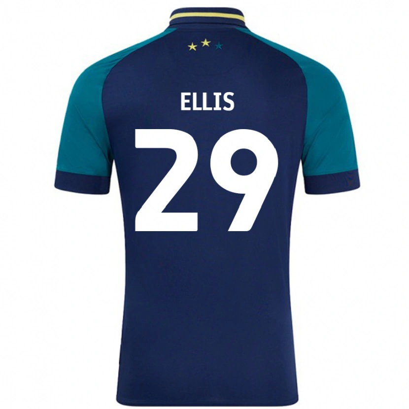 DanxenメンズMolly Ellis#29ネイビー ダークグリーンアウェイシャツ2024/25ジャージーユニフォーム