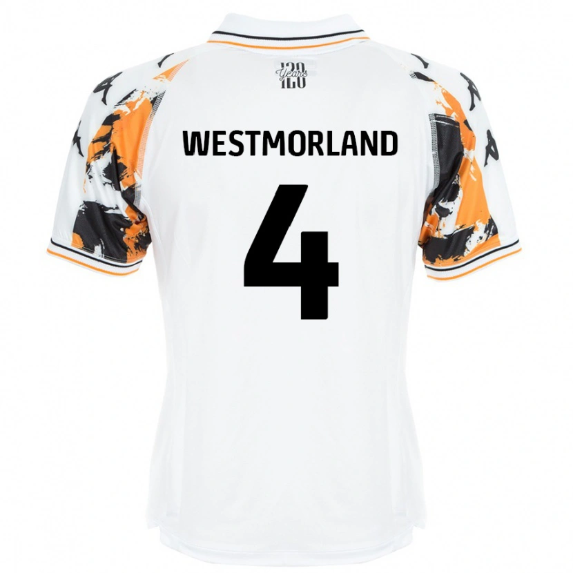 DanxenメンズEmma Westmorland#4白アウェイシャツ2024/25ジャージーユニフォーム