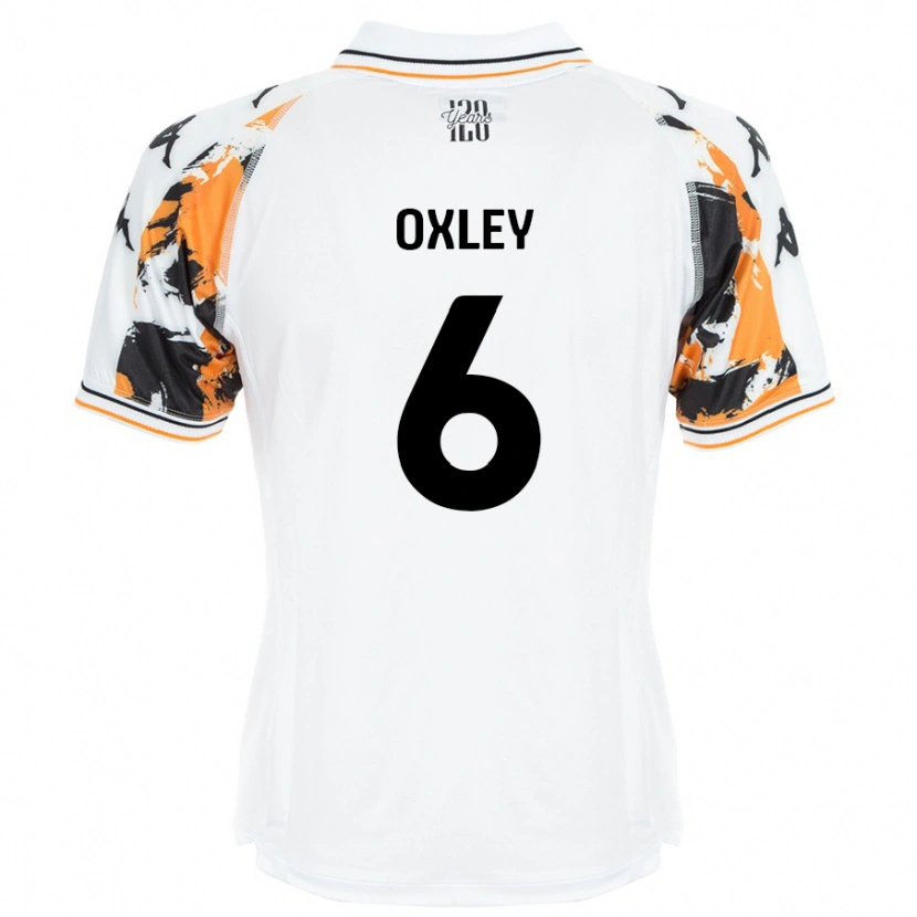 DanxenメンズTilly Oxley#6白アウェイシャツ2024/25ジャージーユニフォーム