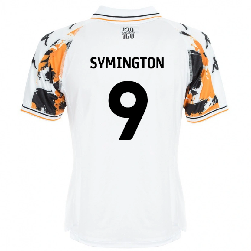 DanxenメンズJo Symington#9白アウェイシャツ2024/25ジャージーユニフォーム
