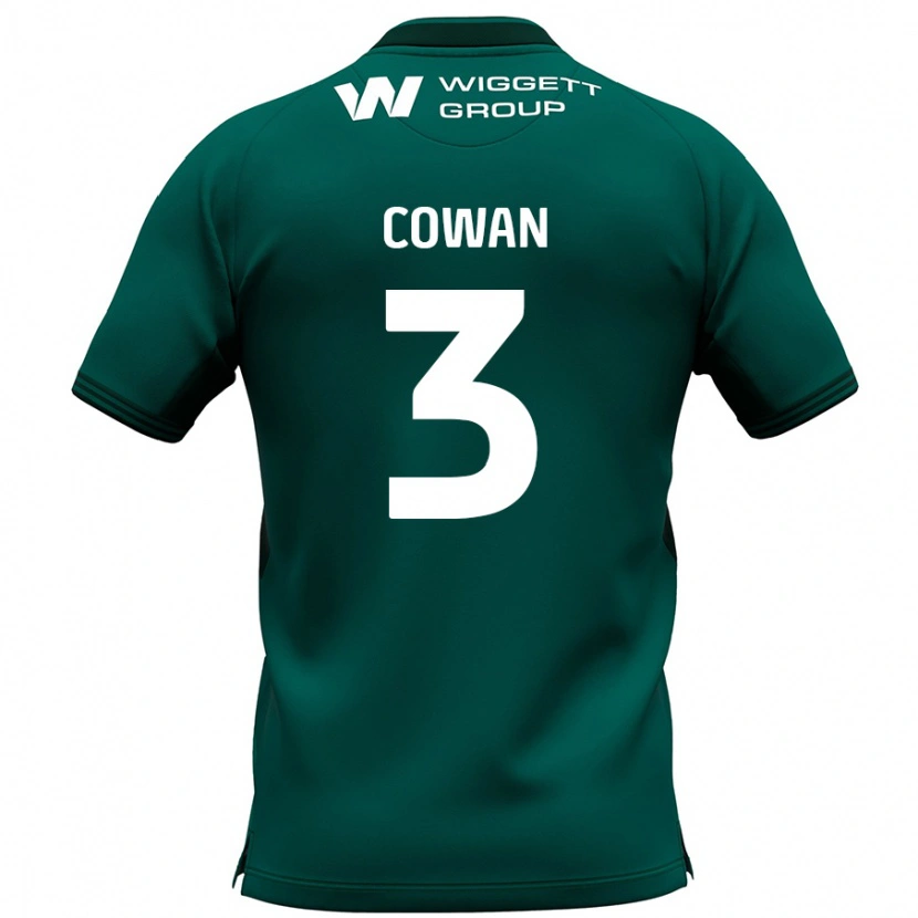 DanxenメンズLeanne Cowan#3緑アウェイシャツ2024/25ジャージーユニフォーム