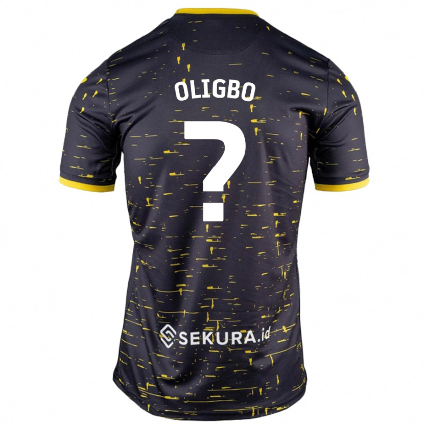 DanxenメンズFinlay Oligbo#0黒 黄アウェイシャツ2024/25ジャージーユニフォーム