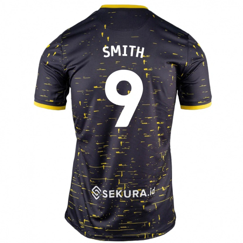 DanxenメンズEllie Smith#9黒 黄アウェイシャツ2024/25ジャージーユニフォーム