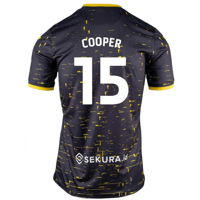 DanxenメンズNaomi Cooper#15黒 黄アウェイシャツ2024/25ジャージーユニフォーム